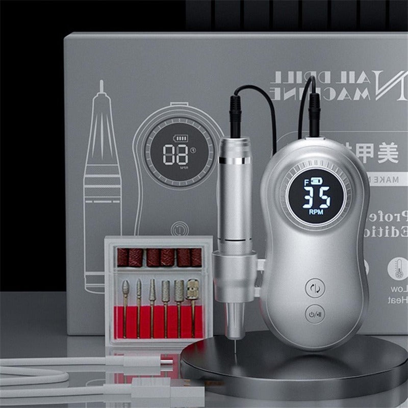 Portable Electric Nail Drill Manicure Machine Nail Pedicure Tools PM Electric Nail Drill - 2bazar4