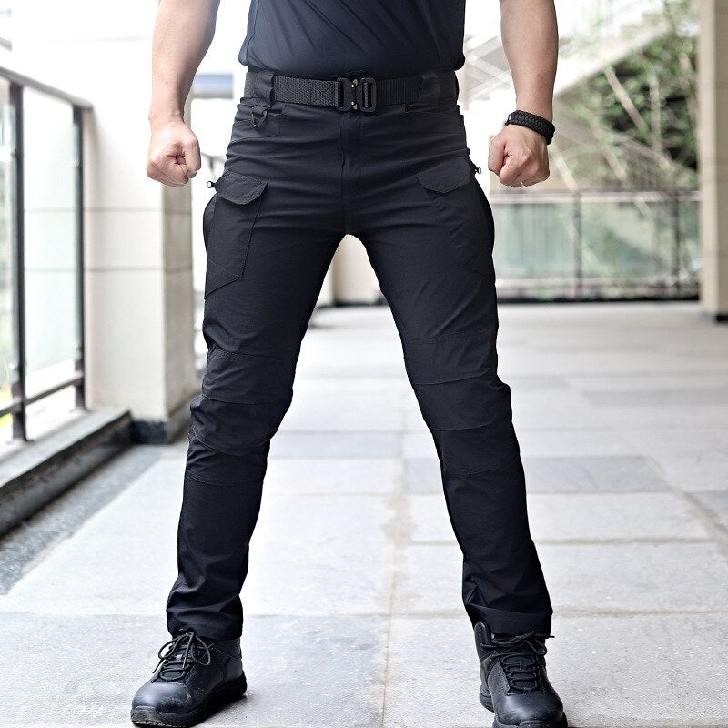 Men's Casual Tactical Pants Breathable Autumn Outdoor Hiking Army Military Long Trousers Male Waterproof Multi Pocket Cargo Pant - 2bazar4
