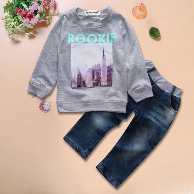 Toddler Boy Clothes Summer Children Clothing Boys Sets Costume For Kids Clothes Sets T-shirt+Jeans Sport Suits 2 3 4 5 6 7 Years - 2bazar4