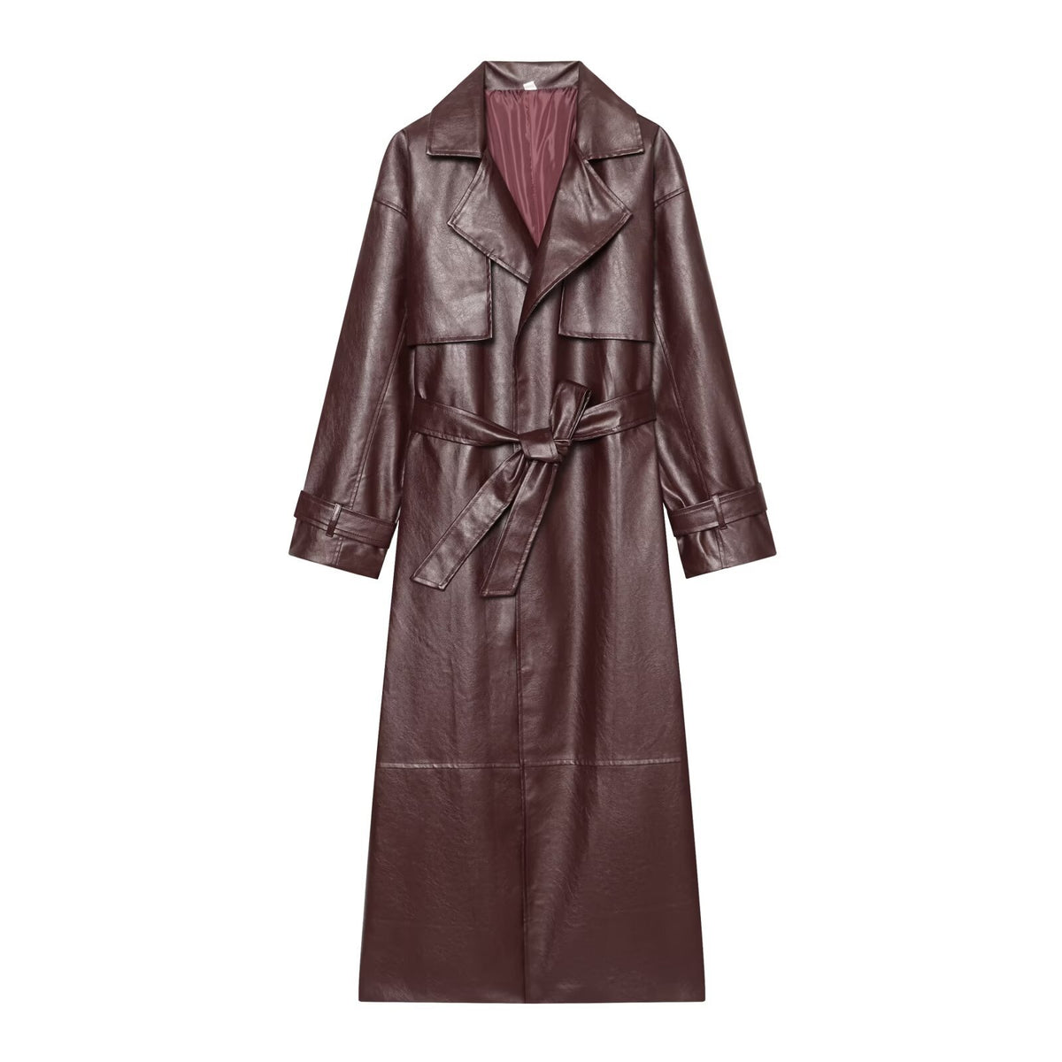 Women's Belted Faux Leather Jacket - product image 5