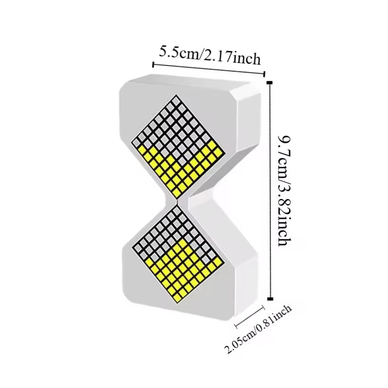 Cyber-style LED electronic sand timer: gravity-sensing, 1-30min countdown, tech decompression toy eprolo