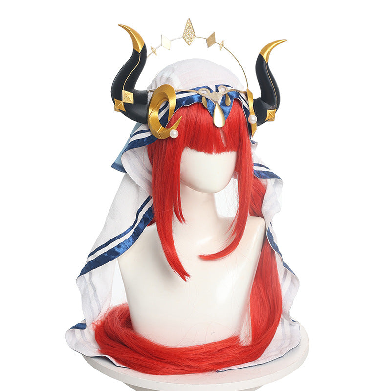 Genshin Impact Nilu Cos Dressed in Lotus Light, Dancing Feast, Xu Mi, Dancer, Exotic Style, Full Cosplay Costume, Female