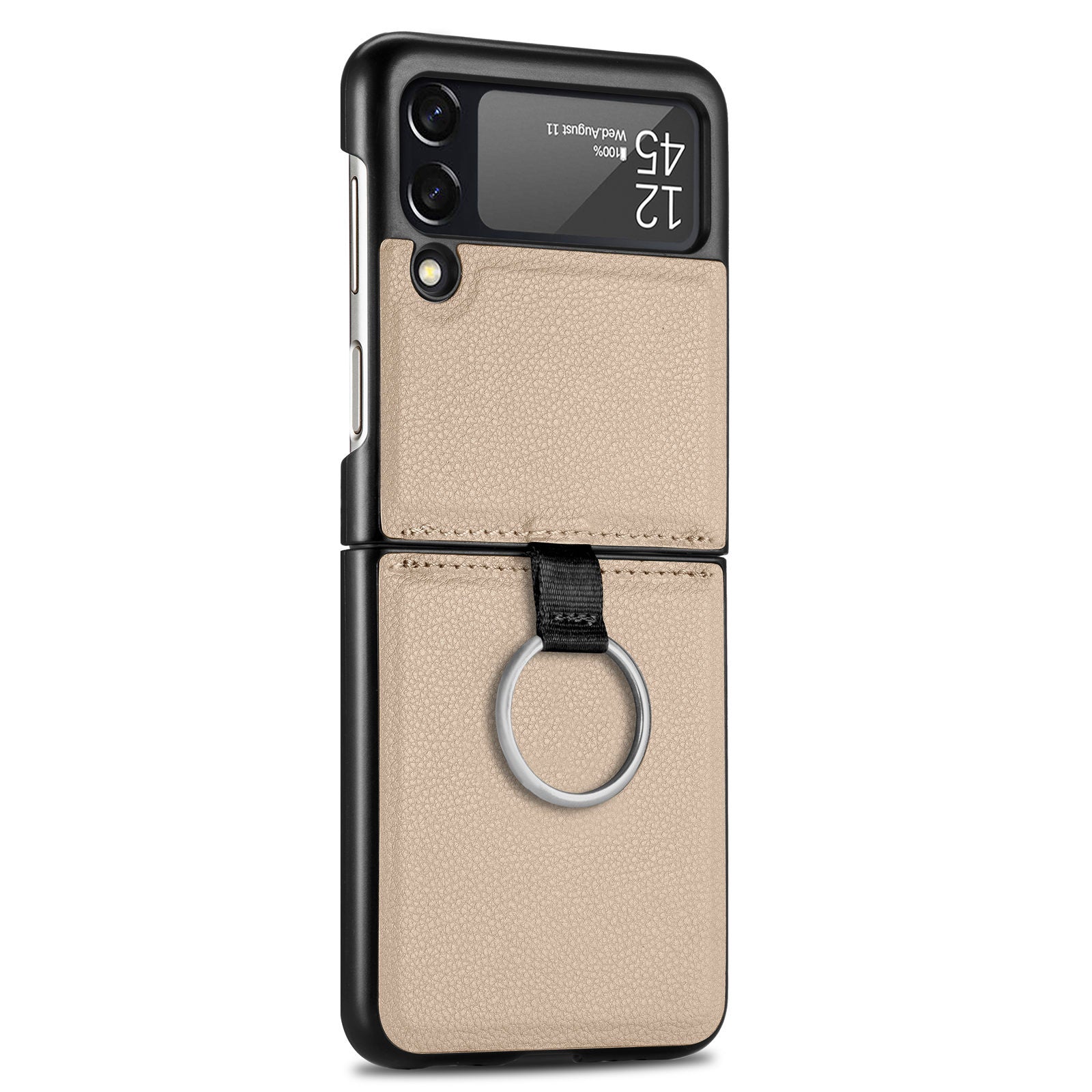 For Samsung Galaxy Z Flip3 Phone Case with Ring All-in-one all-inclusive Galaxy Folding Screen Protector - 2bazar4