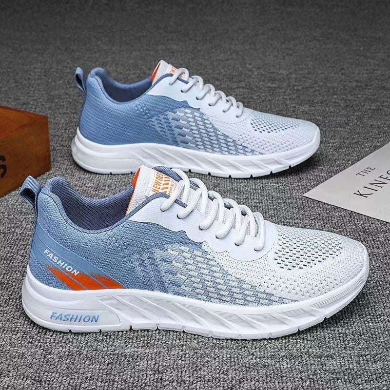 Men's shoes, new summer sports and leisure shoes, breathable and odor resistant mesh shoes, trendy and versatile running shoes - 2bazar4