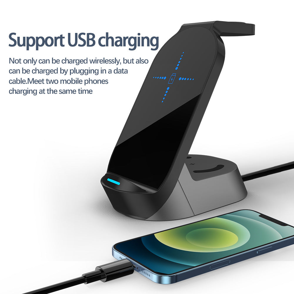 Four-In-One Wireless Charger For Apple Mobile Phone Watch Headset All-In-One Wireless Charger - 2bazar4