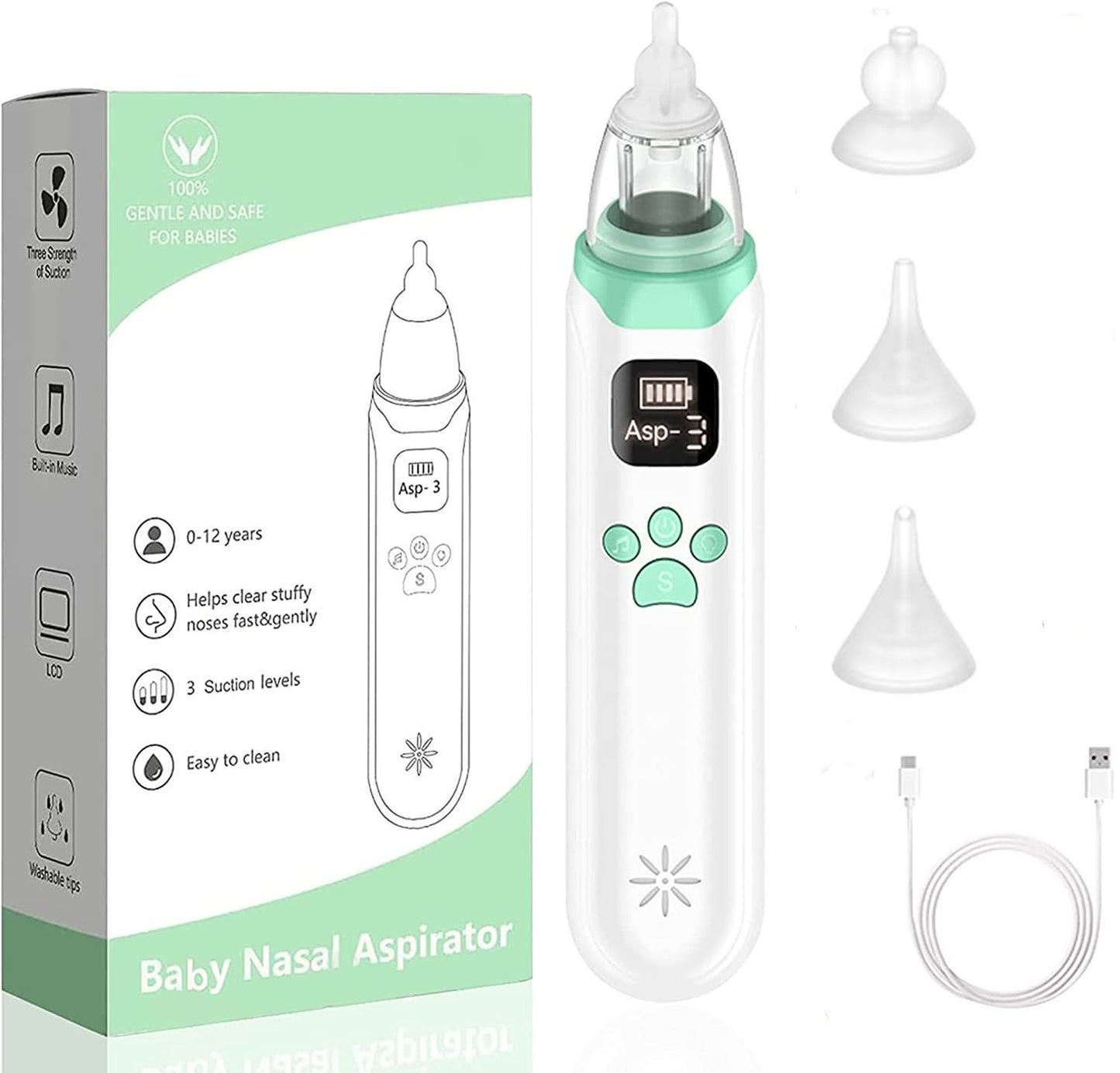 Electric Baby Nasal Aspirator - 2bazar4