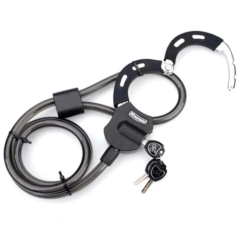 Heavy Duty Security Lock for Scooters, Bicycles, Prams, Black, High-Tech ABS Coated Ideal Scooter Lock for E-Scooter Motorcycle - 2bazar4