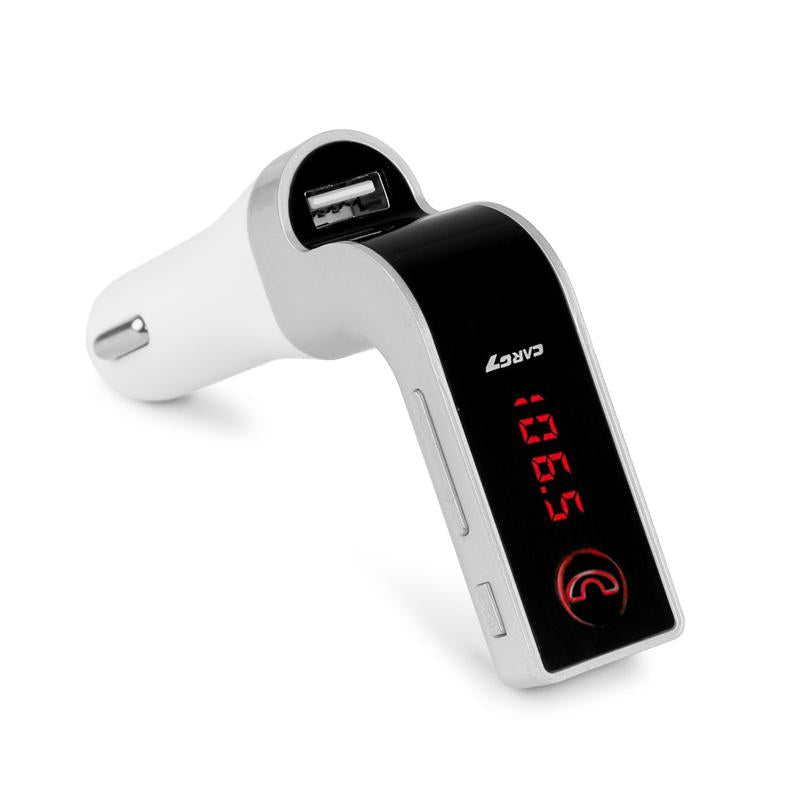 ANLUD Multifunction 4-in-1 CAR G7 Bluetooth FM Transmitter USB Flash Drives TF Music Player Car Kit USB Car Charger - 2bazar4