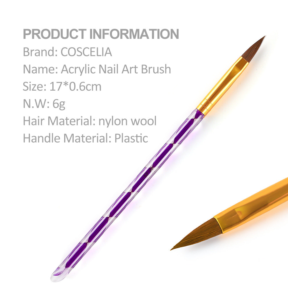 COSCELIA Crystal Powder 30ml Crystal Liquid Set Carved Extended Nail Art Beginner Crystal Nail Set - 2bazar4