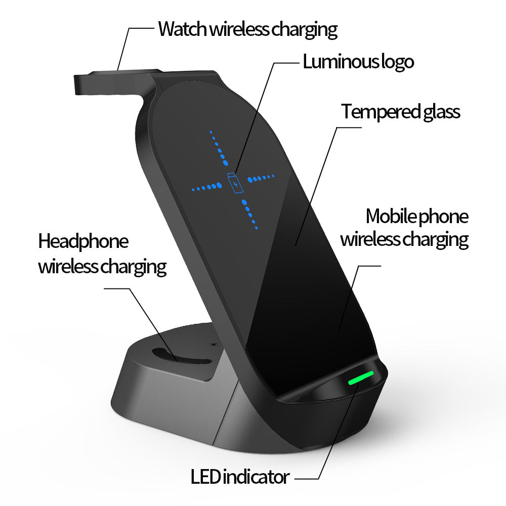 Four-In-One Wireless Charger For Apple Mobile Phone Watch Headset All-In-One Wireless Charger - 2bazar4
