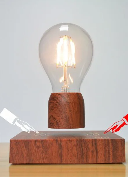 Maglev Light Bulb Small Night Light Decoration Bedroom Lamp Creative Gift Plug In Table Lamps/lamp Float Magnet - 2bazar4