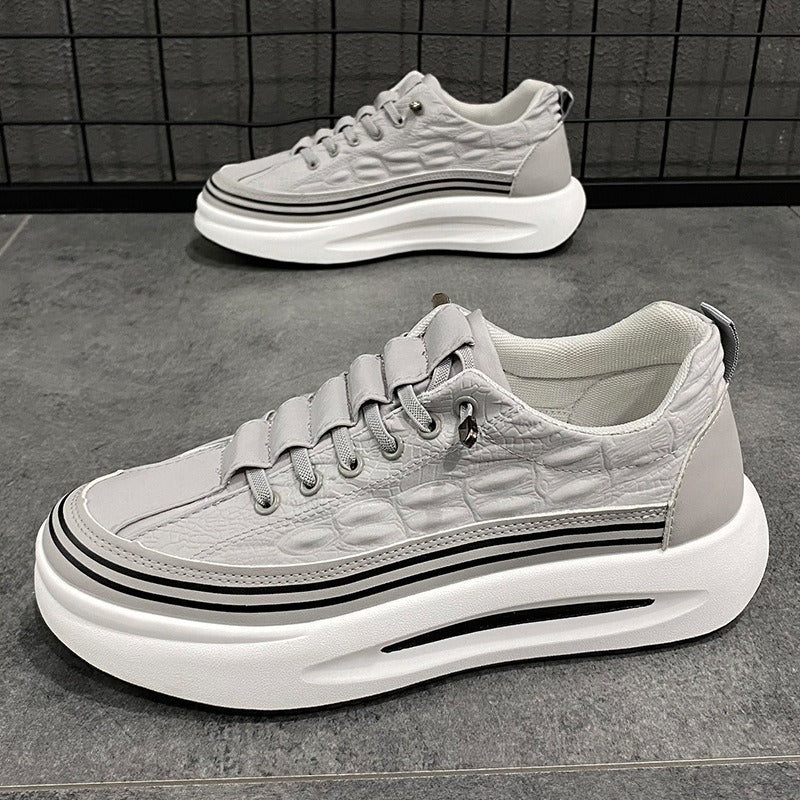 Men's shoes summer new breathable canvas shoes men's trend versatile thick soled sports board shoes dad shoes trendy shoes - 2bazar4