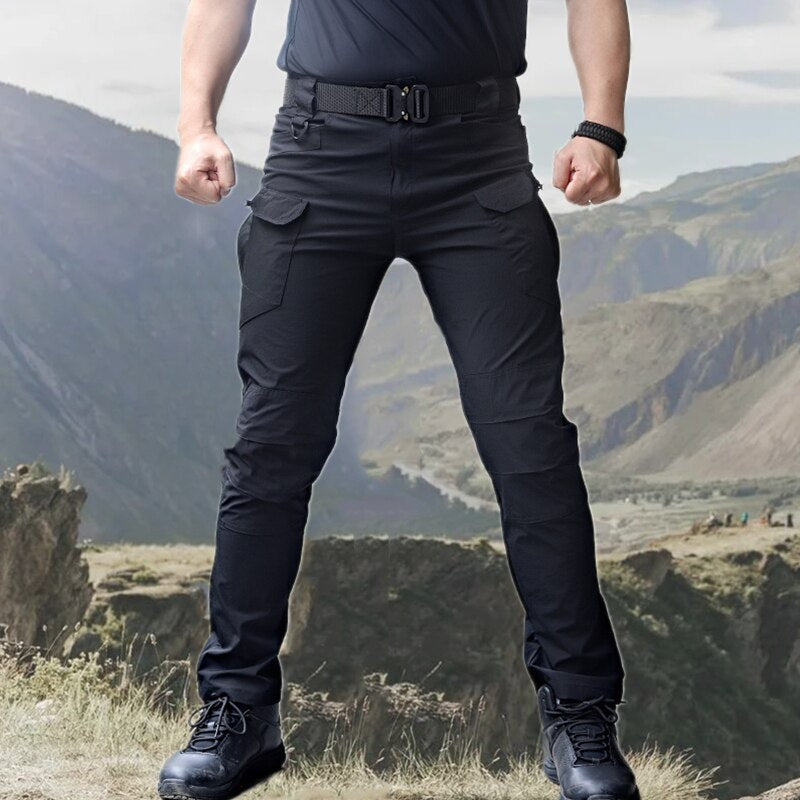 Men's Casual Tactical Pants Breathable Autumn Outdoor Hiking Army Military Long Trousers Male Waterproof Multi Pocket Cargo Pant - 2bazar4