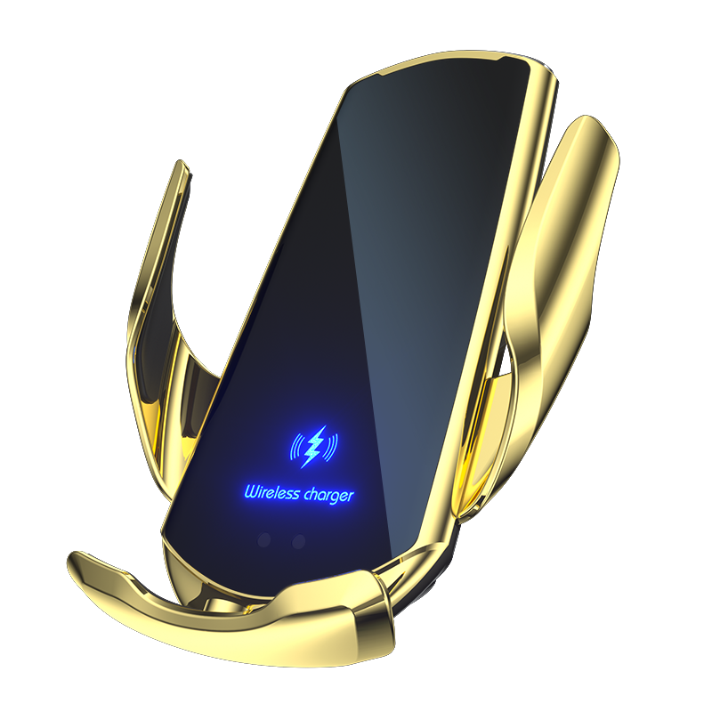 Q3 car wireless charging mobile phone holder 15W induction opening and closing car navigation stand supplies - 2bazar4