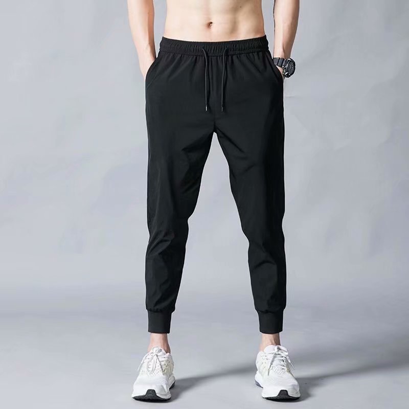 Thin ice silk pants for men, business men, casual pants, trendy straight leg loose sports pants - 2bazar4