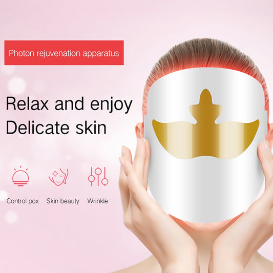 led therapy mask LED Facial Mask Machine Light Therapy Massager Massage Gun Pedicure tool Neck Massager Remove Face Beauty Spa - 2bazar4