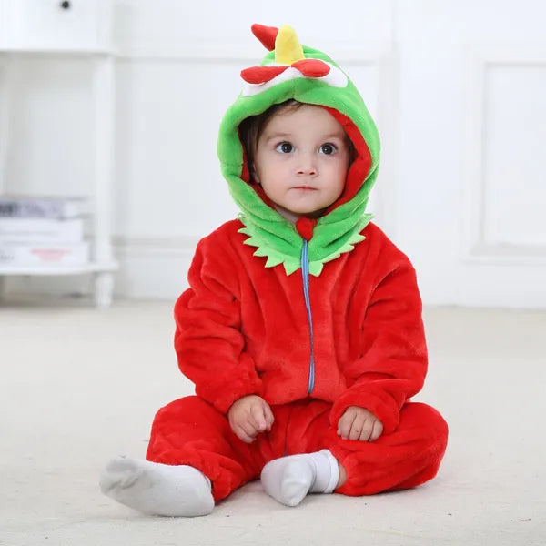 Baby Rompers Toddler Animal Jumpsuit Infant Clothes Pyjamas Kids - 2bazar4