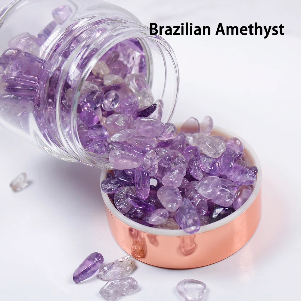 Natural  Crystal Elixir Bottles gemstone Glass  therapy stone Tea filter filter bottle Healing Crystal Infuser Energy cup