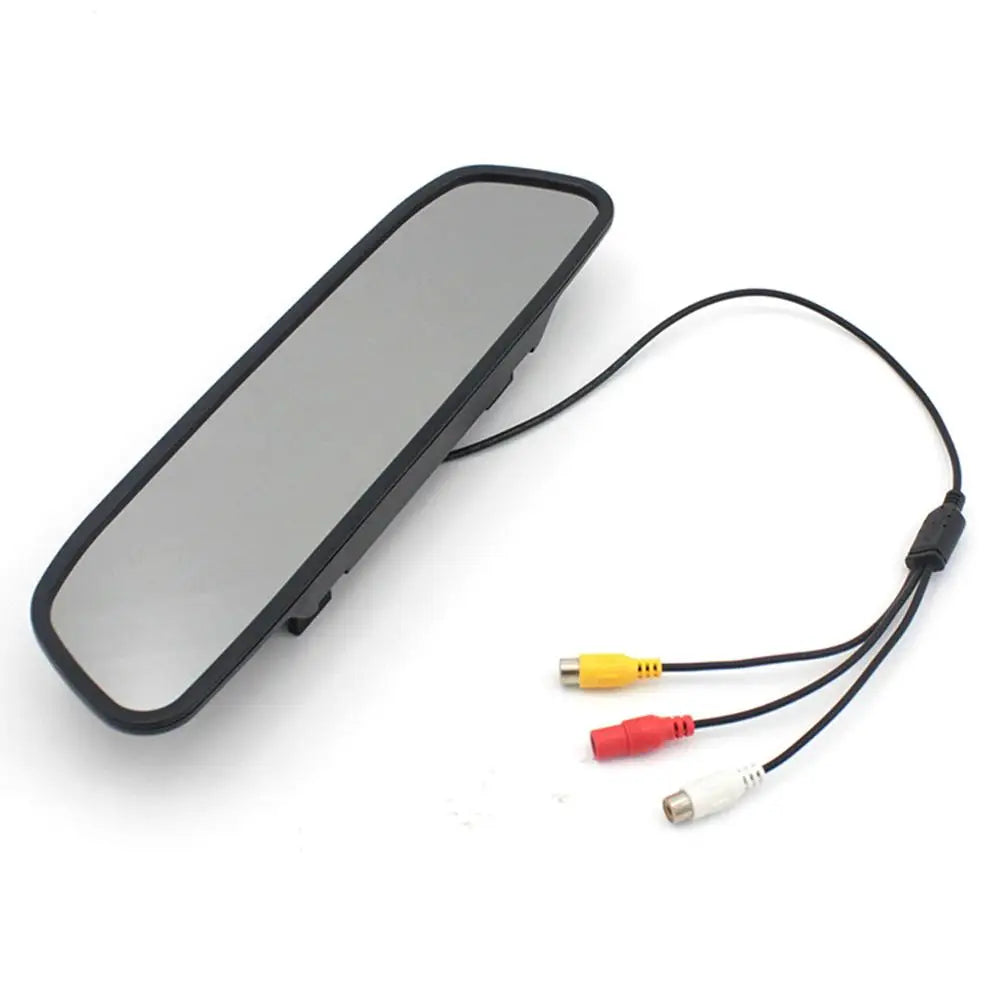 Rearview Mirror Camera Dvr 4.3-inch Rear View Mirror + Reversing Camera Wireless Car Reversing Camera Automobile Video Recorder - 2bazar4