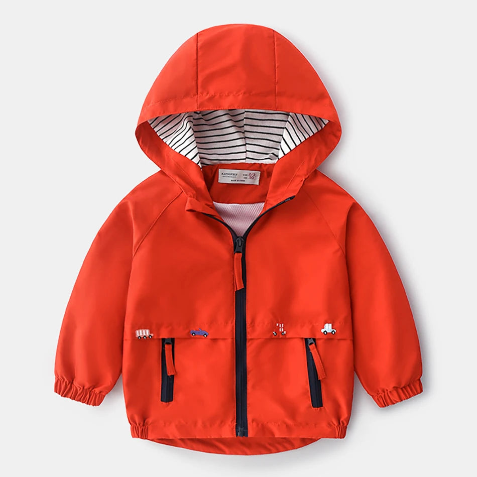 Children Winter Fleece Jackets With Pocket Zipper Toddler Hooded Windbreaker Outerwear Boys Spring Autumn Coats Kids Jackets - 2bazar4