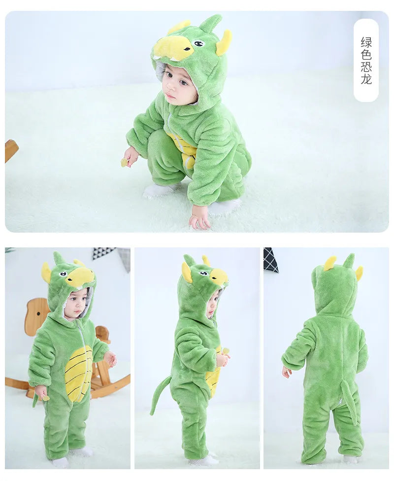 Baby Rompers Toddler Animal Jumpsuit Infant Clothes Pyjamas Kids - 2bazar4