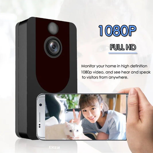 EKEN V7 HD 1080P Smart WiFi Video Doorbell Camera Visual Intercom Night vision IP Door Bell Wireless Security Camera - 2bazar4