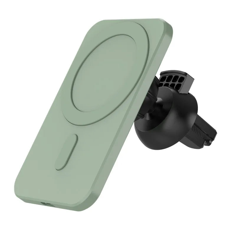 15w Magnetic Car Wireless Charger Phone Stand For Iphone 12 ProMax 12Mini Magsafe Car Holder - 2bazar4
