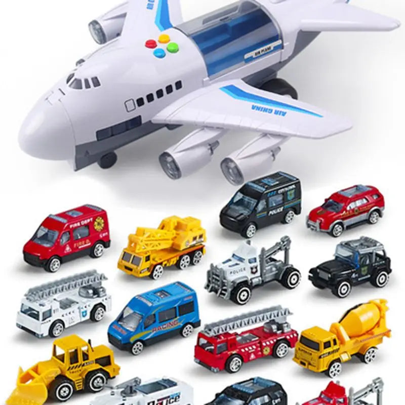 Toy Aircraft Music Story Simulation Track Inertia Children'S Toy Aircraft Large Size Passenger Plane Kids Airliner Toy Car - 2bazar4