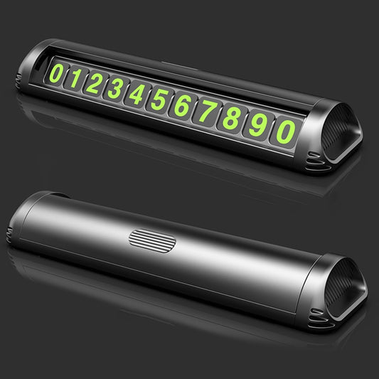 Phone Number In Car Parking License Plate Temporary Stop Sign Temporary Car Parking Card Phone Number Card Plate Hidden Switch - 2bazar4