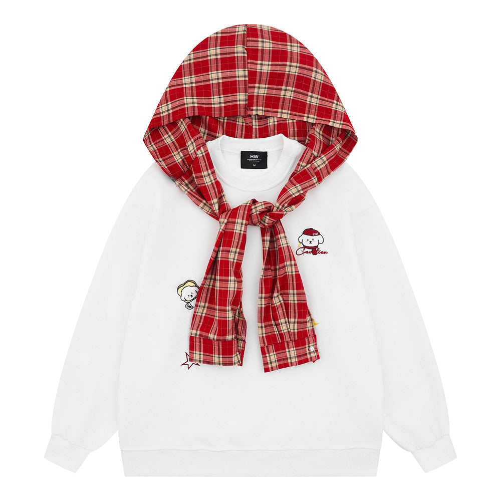 Cartoon Embroidered Hooded Sweatshirt - product image 7