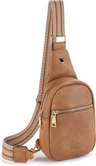 New outdoor portable women's small shoulder bag leather crossbody bag waist bag women's pu chest bag - 2bazar4