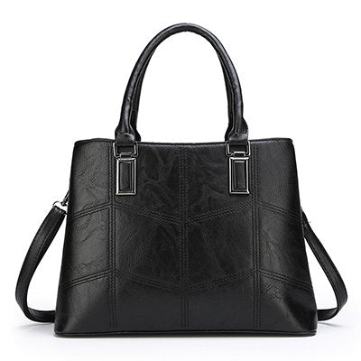 3 Sets High Quality PU Leather Women Handbags Luxury Brands Tote Bag+Ladies Shoulder Messenger crossbody bag+Clutch Feminina Sac - 2bazar4