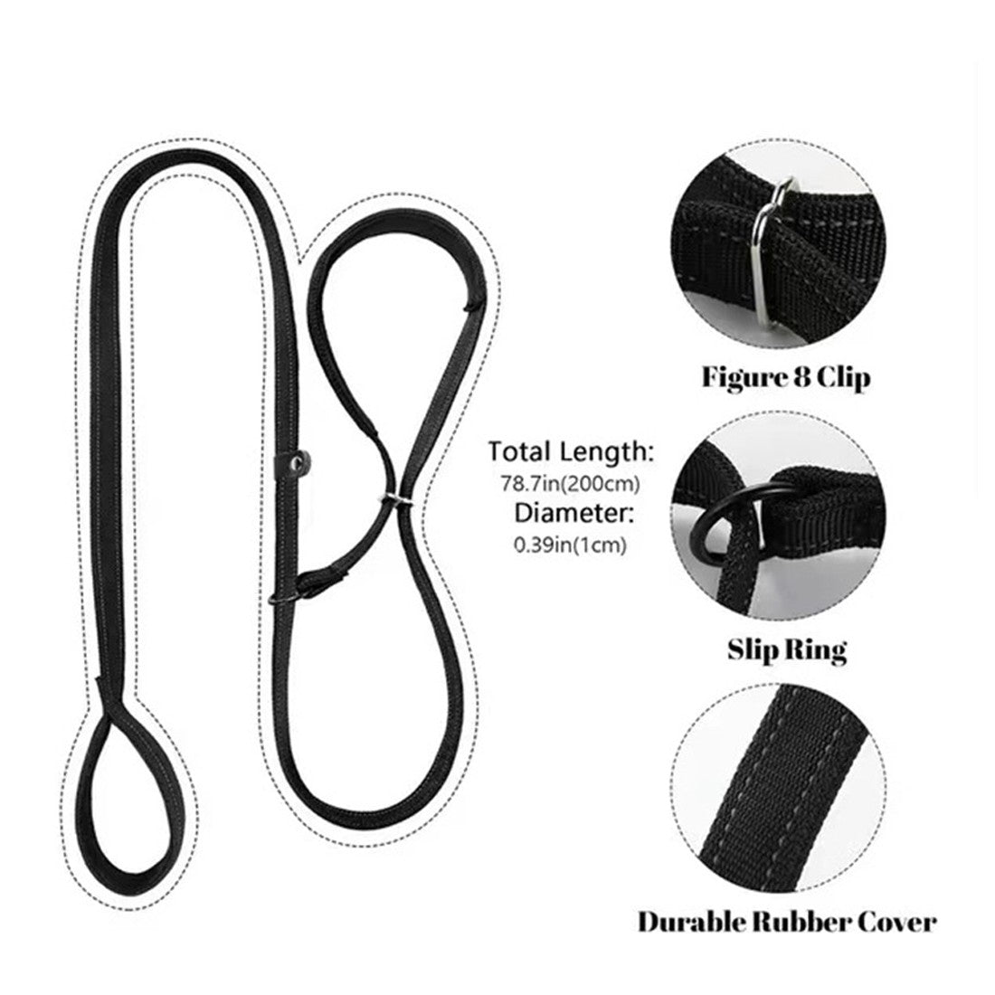 Anti-Pull Dog Leash with Head Collar & Waste Bag Dispenser - product image 4