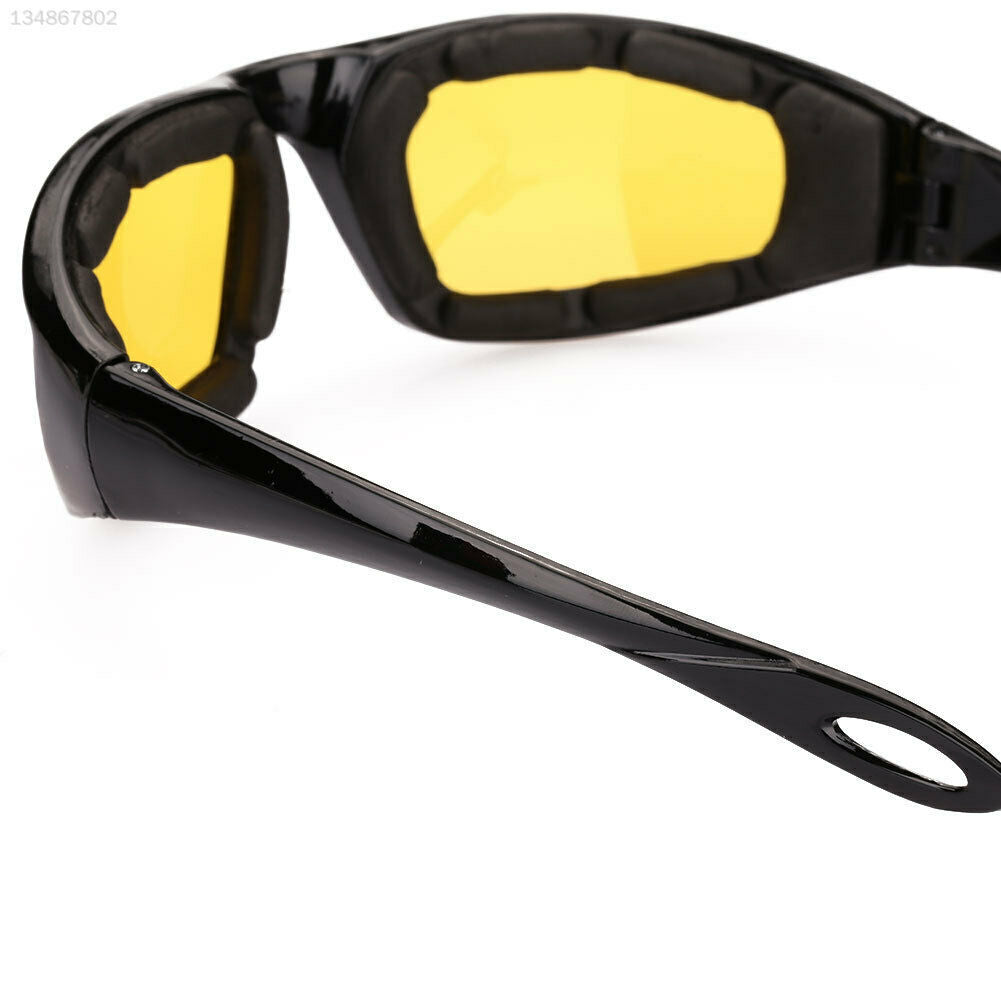 3 pairs Motorcycle Sports Biker Riding Glasses Wind Resistant Eye Protection Sports Goggles Cycling Glasses Sunglasses Yellow Color
