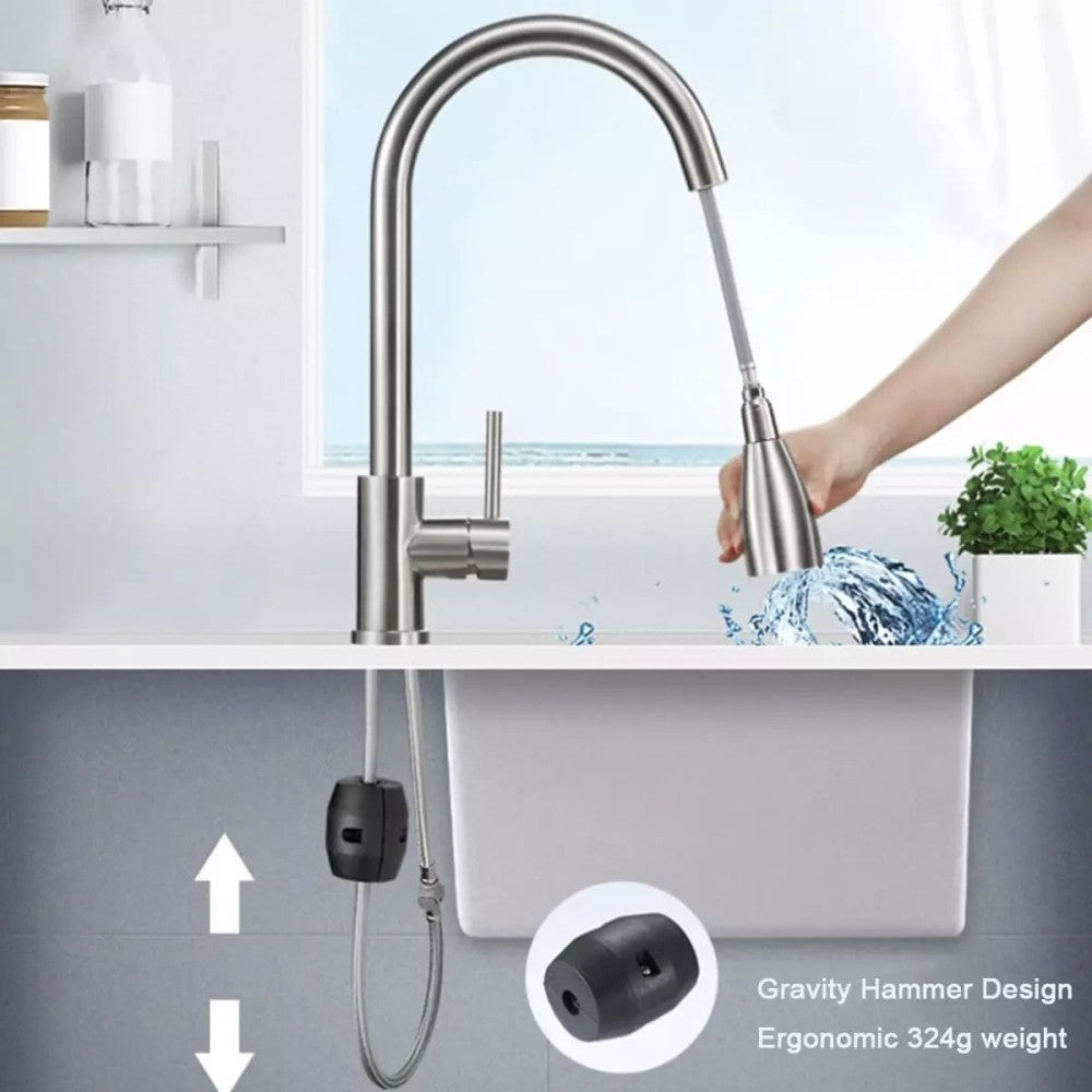 360° Pull-Out Kitchen Sink Mixer Tap – Black - product image 8