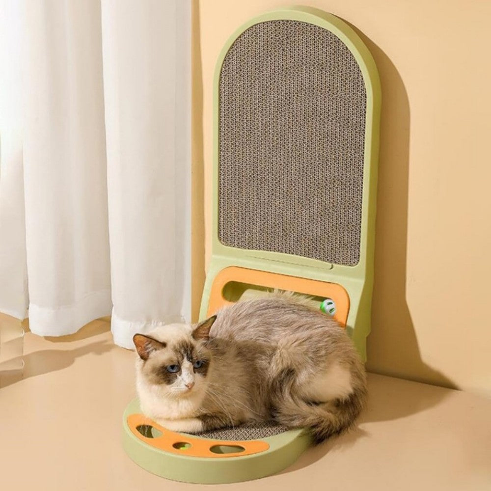 L-Shaped Cat Scratcher Board - Thickened Scratching Pad & Lounge Bed