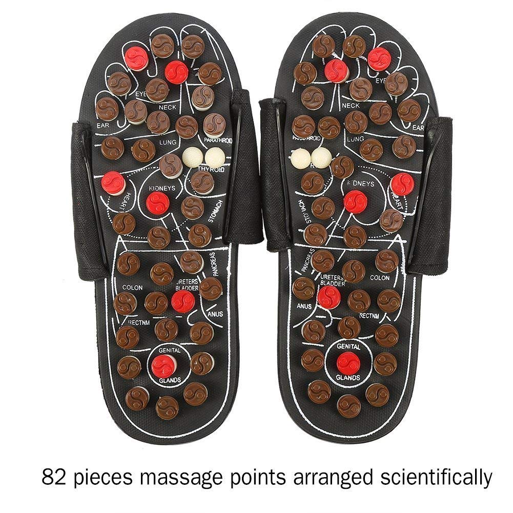 Foot Massage Slippers Acupuncture Therapy Massager Shoes For Foot Acupoint Activating Reflexology Feet Care Massageador Sandal - 2bazar4