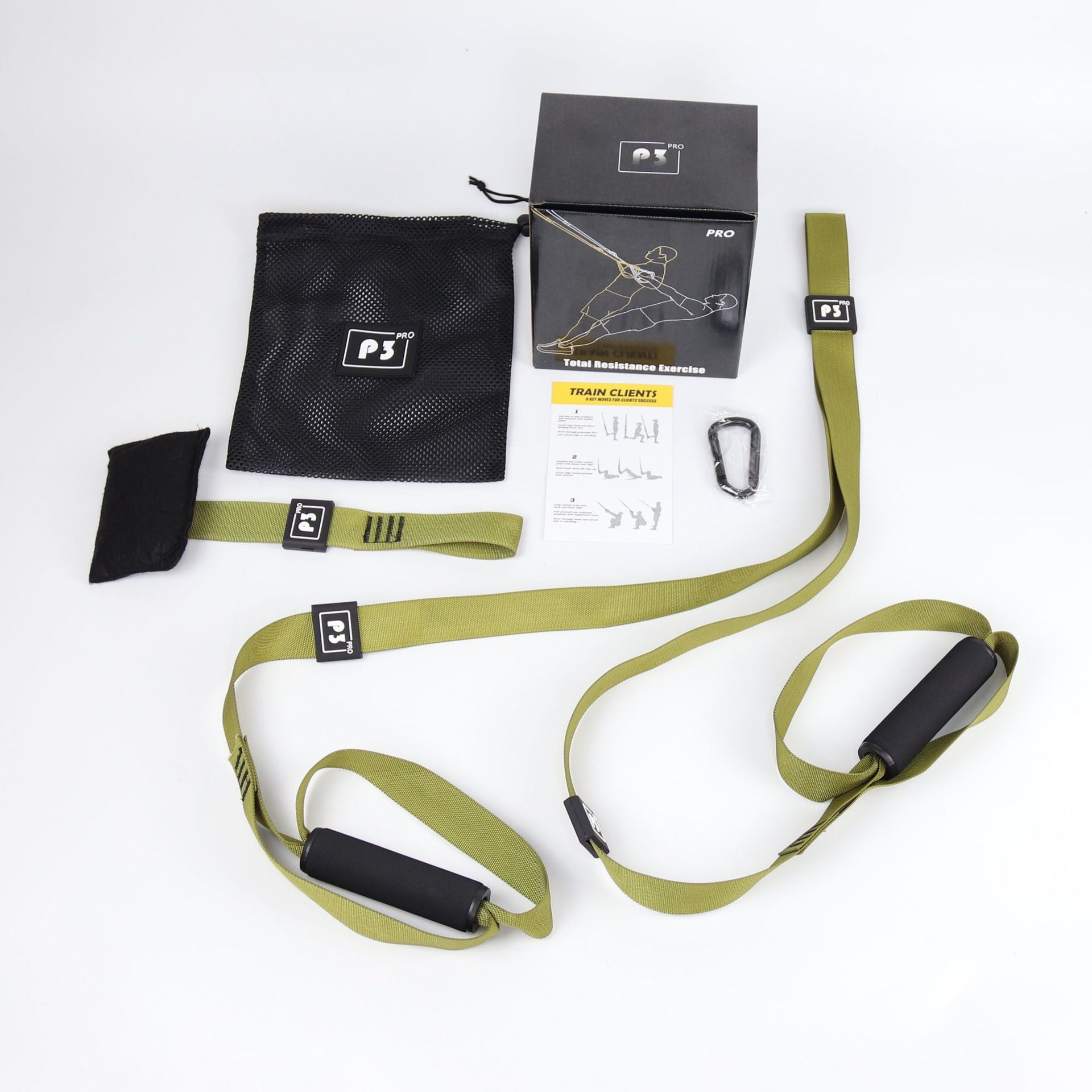 Suspension Training Strap - Adjustable, Wall Mount, Professional (TRX-style) eprolo