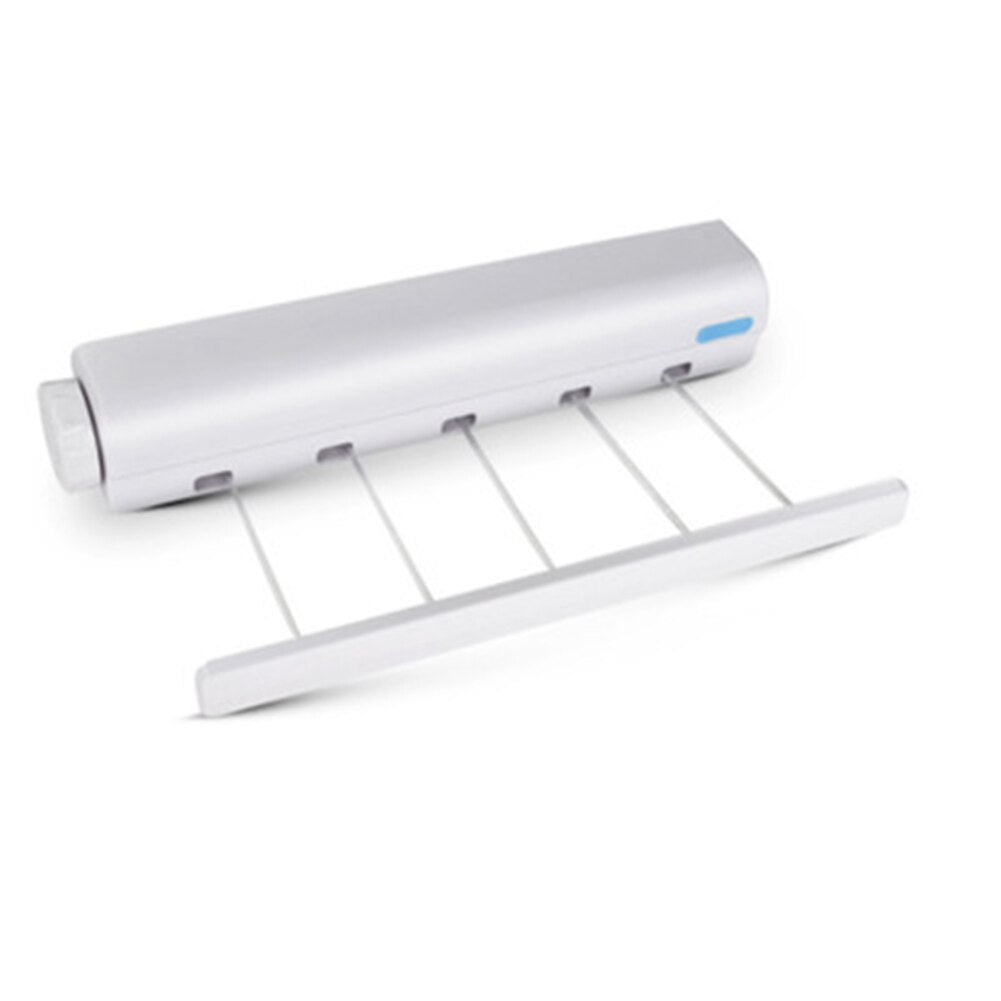 Retractable Laundry Hanger Wall Mounted Clothes Line Clothes Drying Rack Clothesline Laundry Rope - 2bazar4