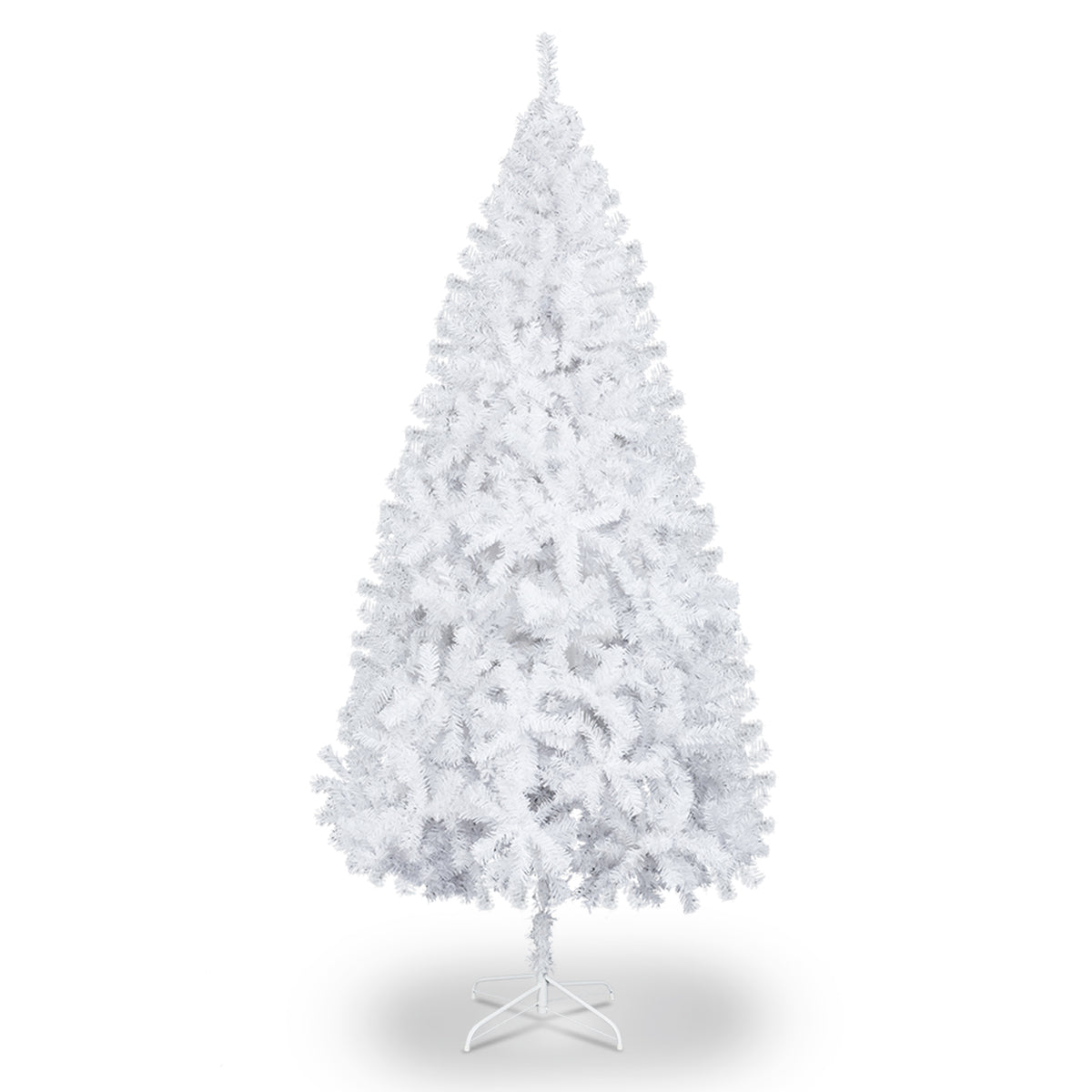 6FT Iron Leg White Christmas Tree with 400 Branches