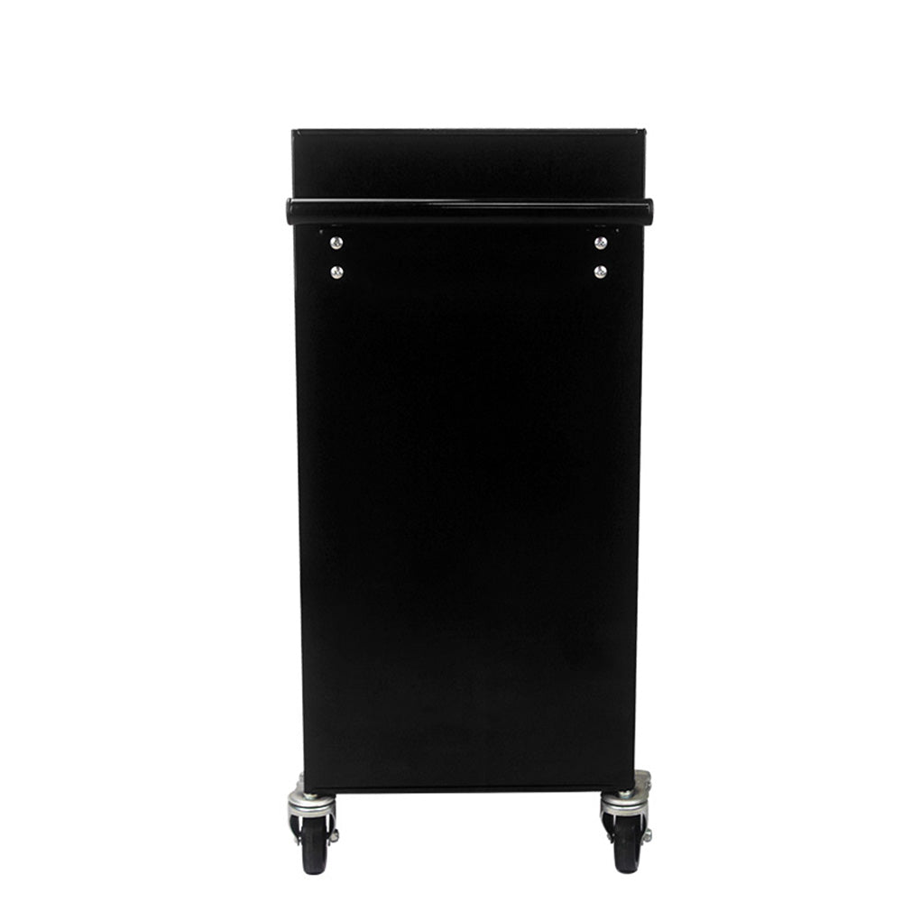 4-Drawer Multifunctional Tool Cart with Wheels - Black_2