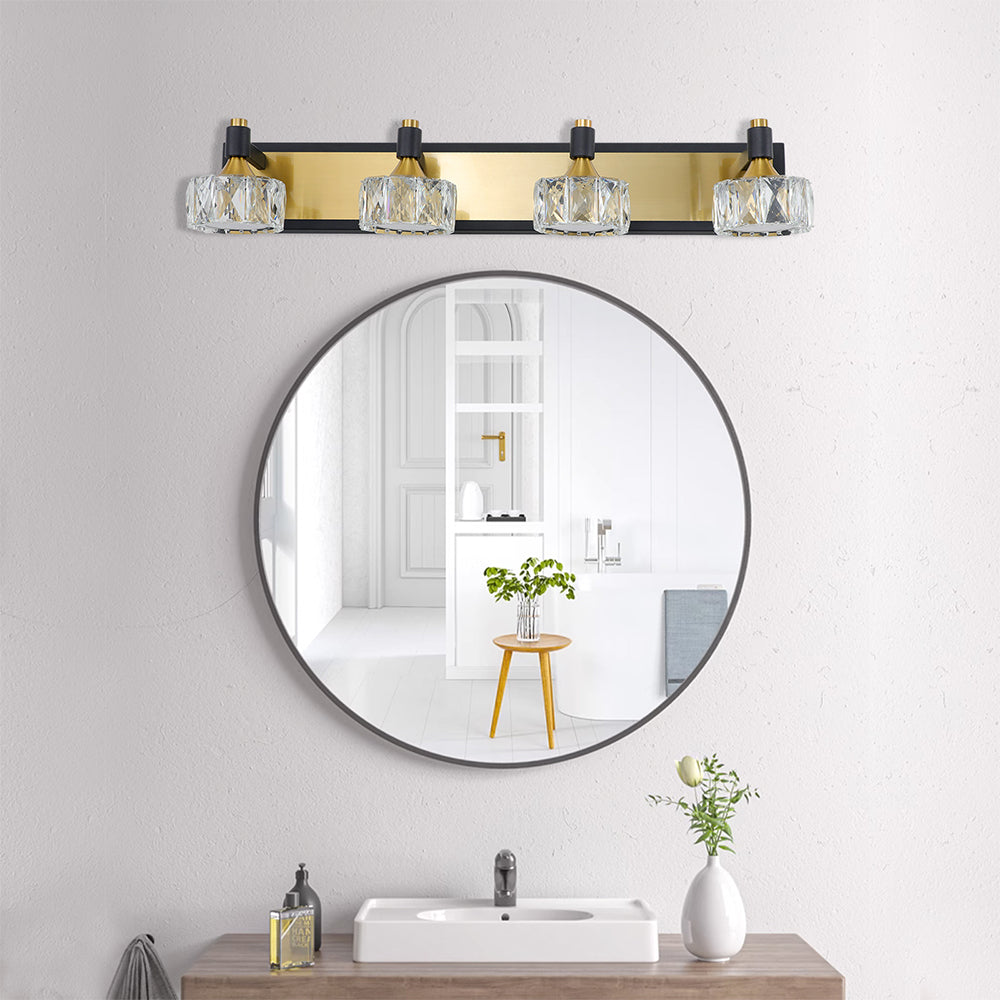 Modern 4-Light LED Crystal Vanity Bathroom Lighting_6