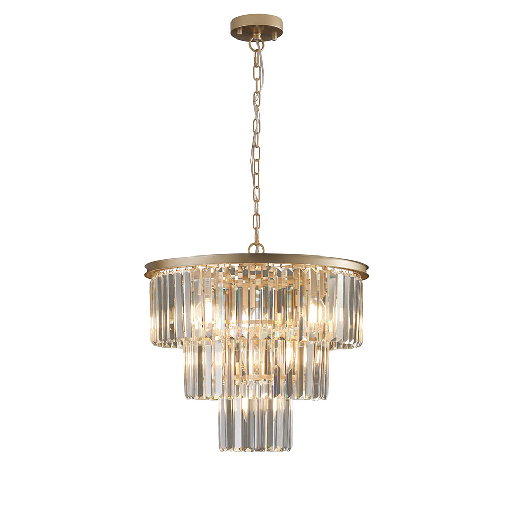 Modern Luxury Gold Crystal Chandelier Lighting_0