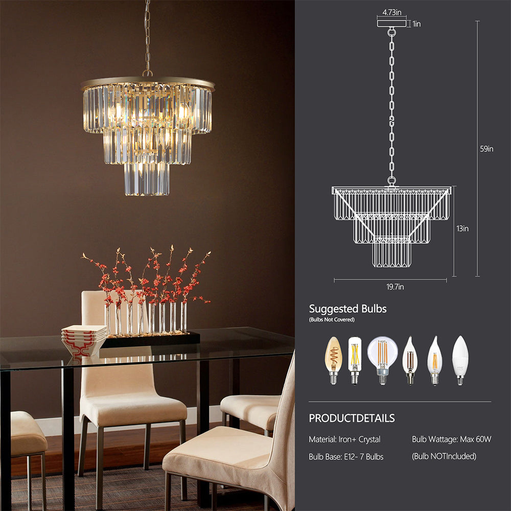 Modern Luxury Gold Crystal Chandelier Lighting_9