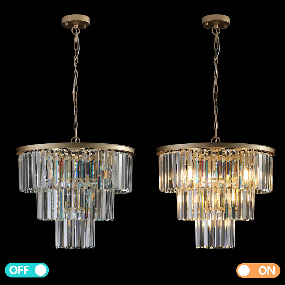 Modern Luxury Gold Crystal Chandelier Lighting_6