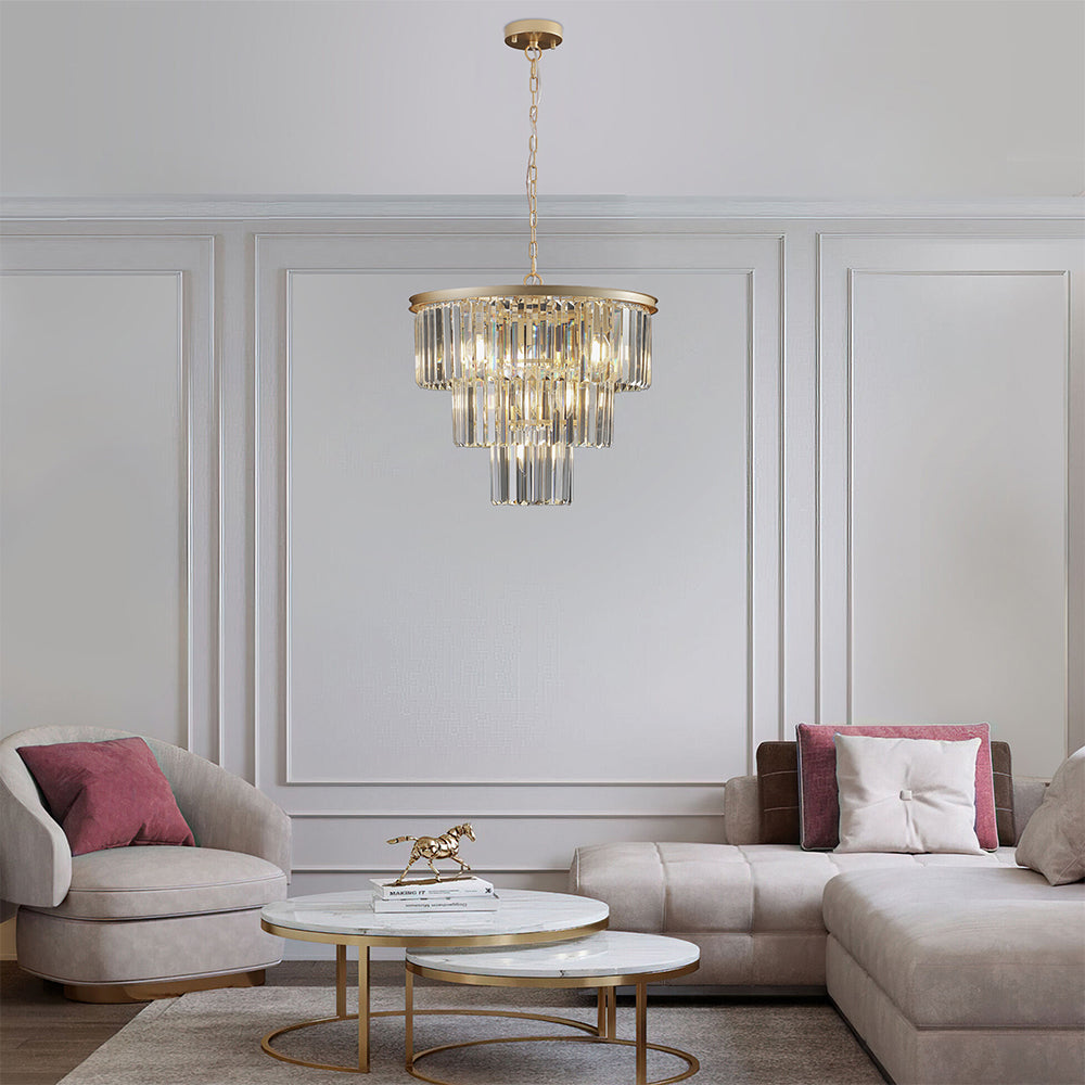 Modern Luxury Gold Crystal Chandelier Lighting_1