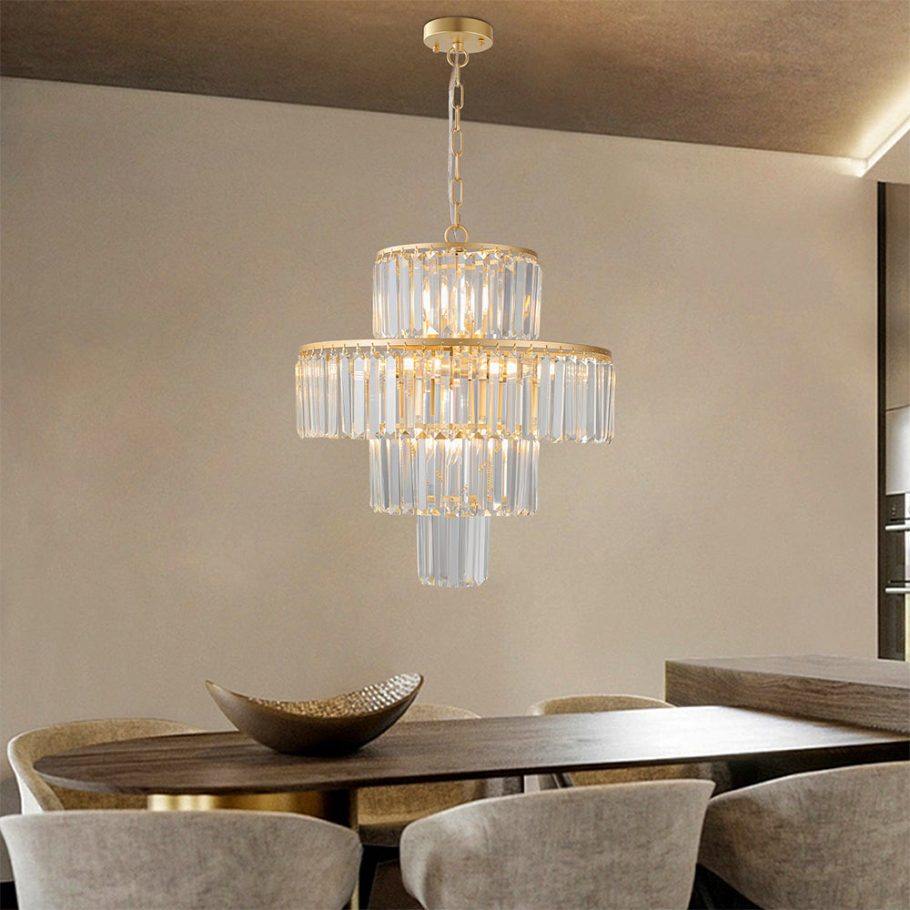 19.7 Inch Modern Crystal Chandelier - Pendant Light Fixture_1