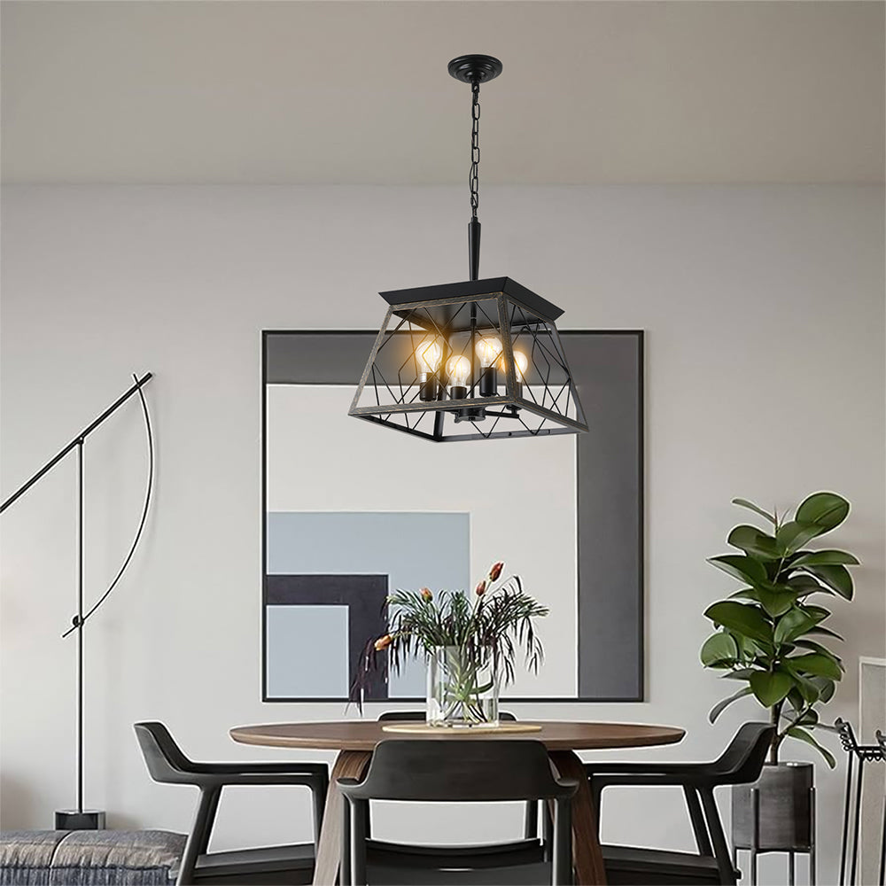 4-Light Vintage Farmhouse Chandelier_5