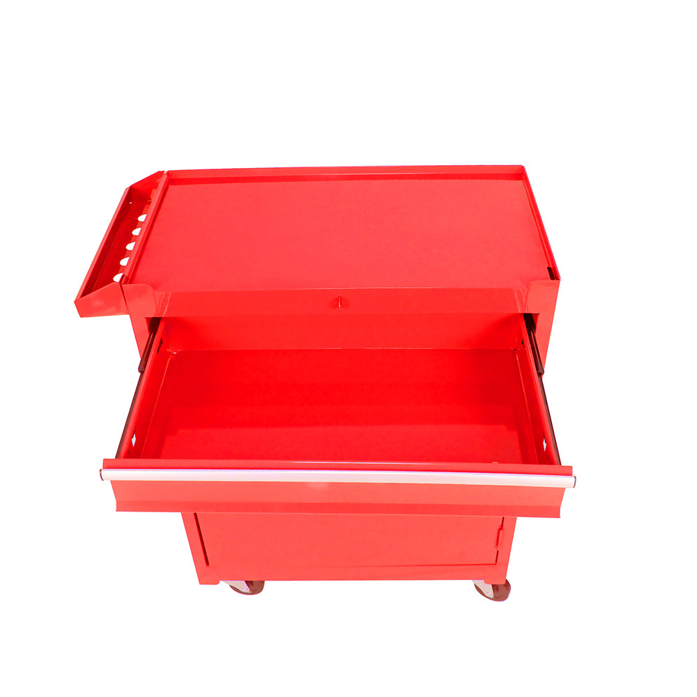 5-Drawer Tool Chest with Detachable Cabinet & Adjustable Shelf - Red_7