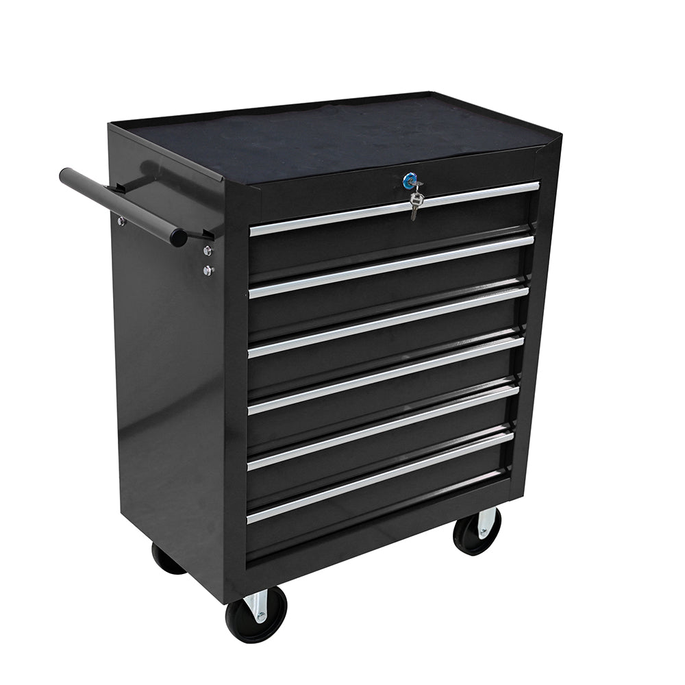 6-Drawer Tool Cart with Wheels - Black_5